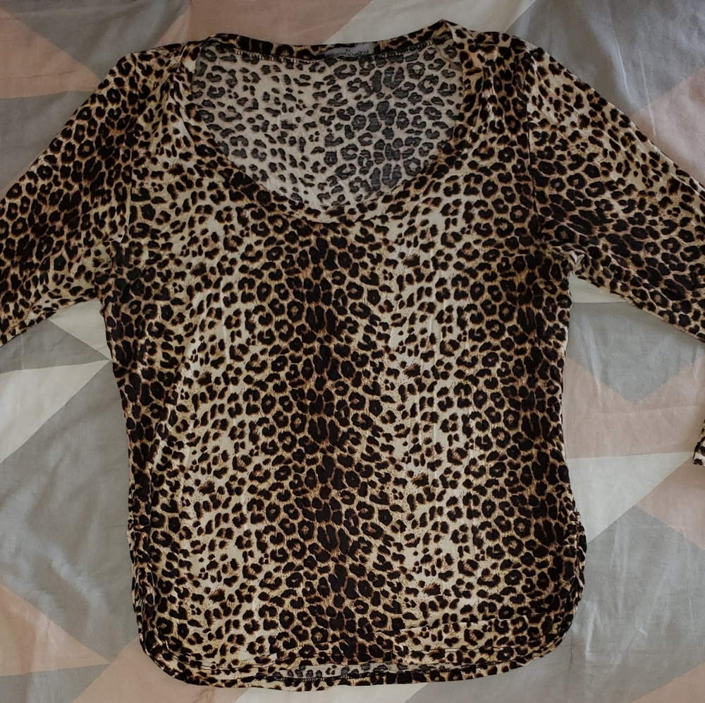 Cheetah Half Sleeve Top